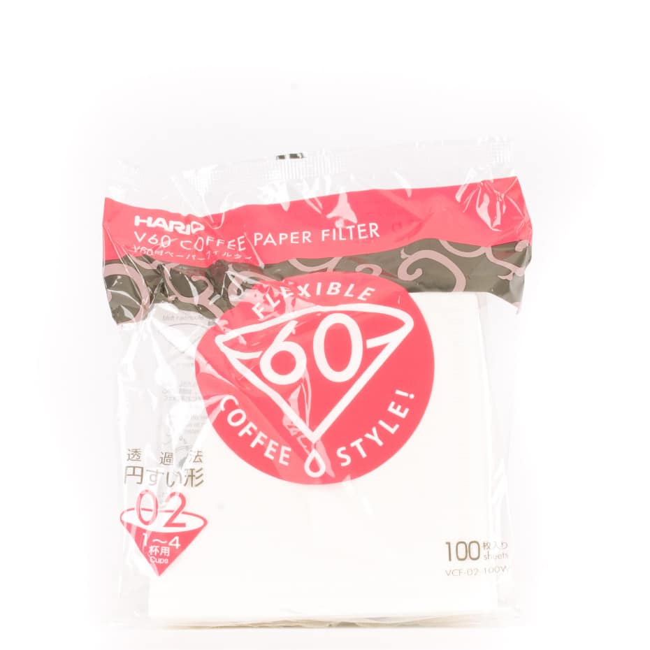 A pack of 100 Hario V60 filters.