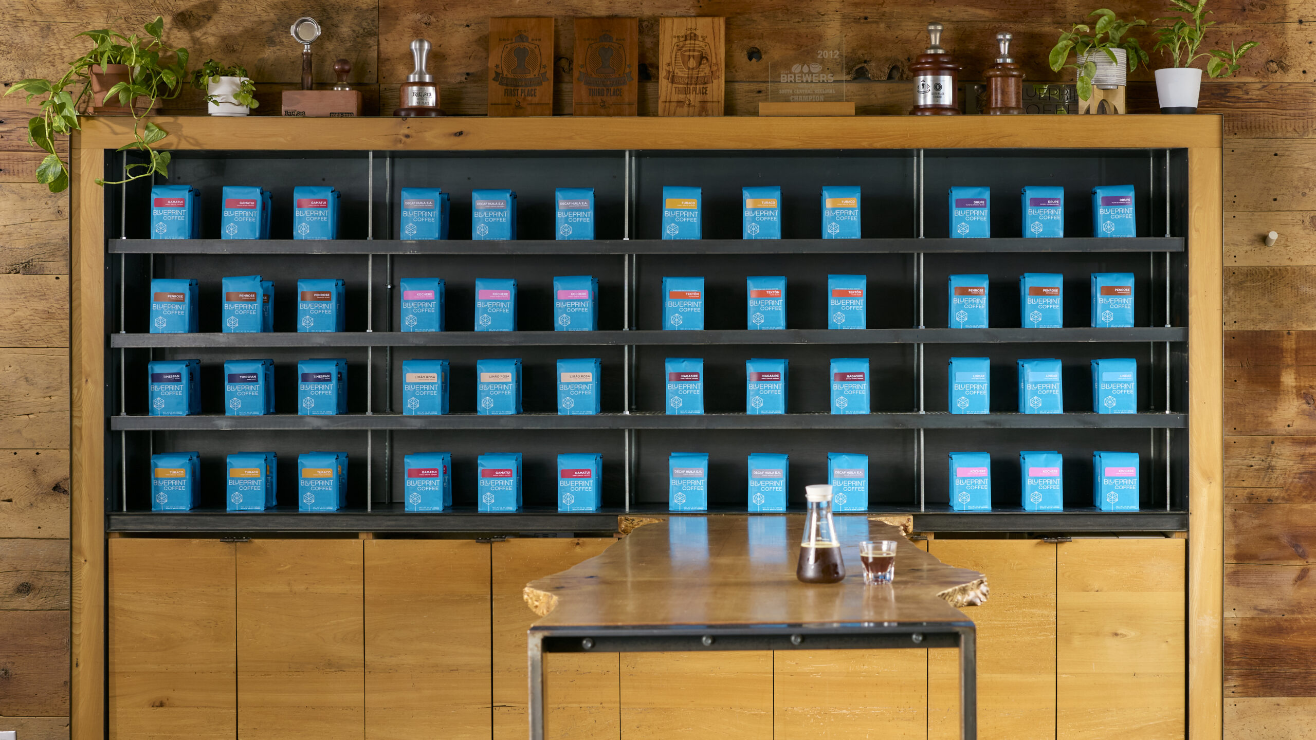 Our New, Blue Coffee Bags